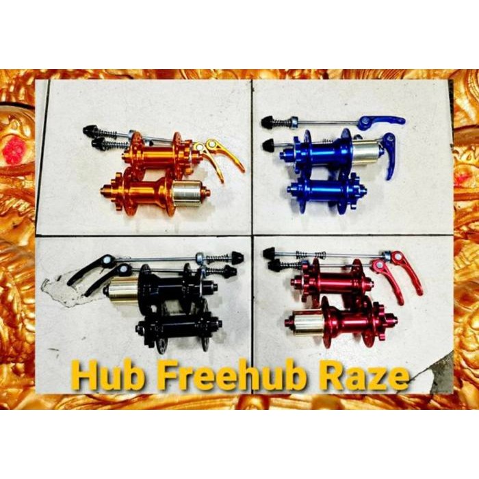 HUB FREEHUB RAZE 32 HOLE 6 BEARING JANGKRIK MTB ROADBIKE SEPEDA LIPAT