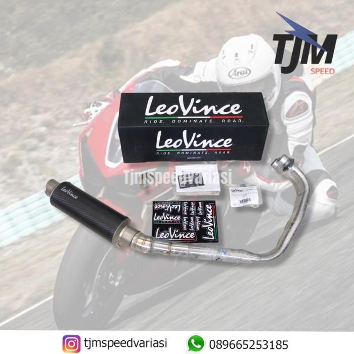 ORIGINAL Knalpot Leovince Fullsystem GP Corsa Matte R25 Underbelly READY STOCK