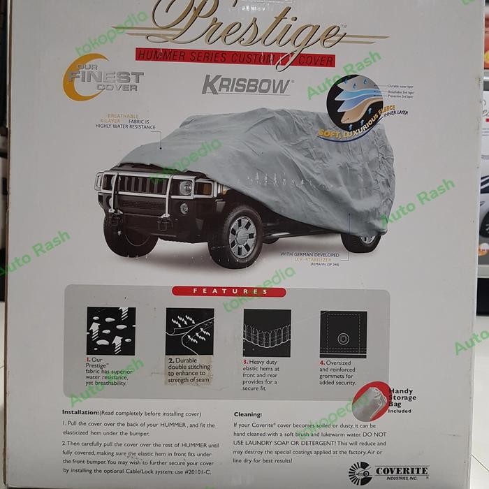 Super premium car cover hummer H3 bahan tahan air dan lembut