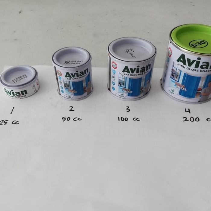 Kilat Cat Avian Cat Minyak Kayu Besi 200Cc/ 200Ml / Warna Lengkap