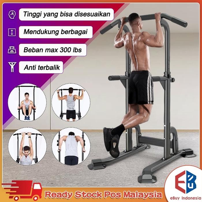 BERKUALITAS  Peralatan gym / Alat fitness pull-up multifungsi / Alat pull-up rumahan Olahraga Otot
