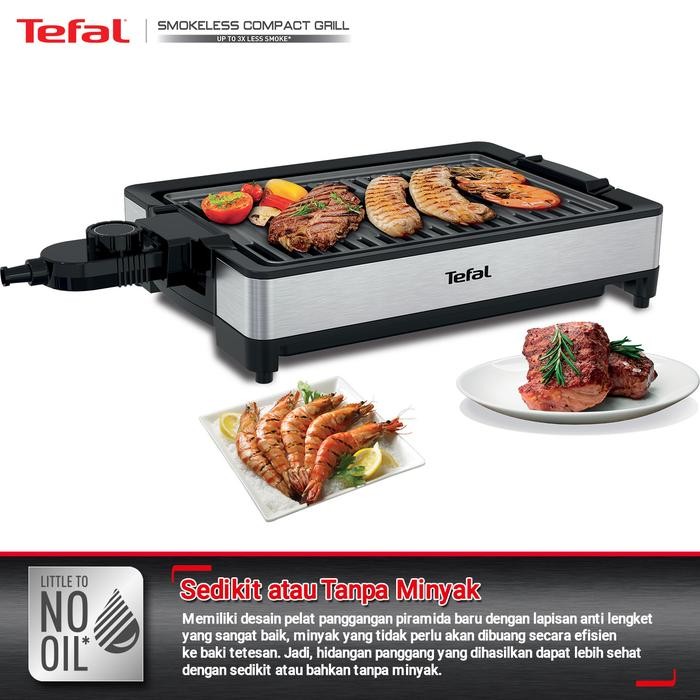 fcvvi- Tefal Smokeless Grill / Griller / Panggangan / Alat Bbq Tanpa Asap