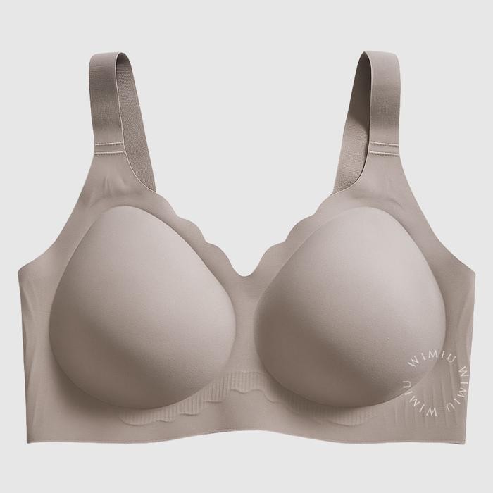 Wimiu BH Wanita Super Jumbo Women Bra Cup D E F Jumbo BH Seamless BH Tanpa Kawat Jahitan Bra Ice