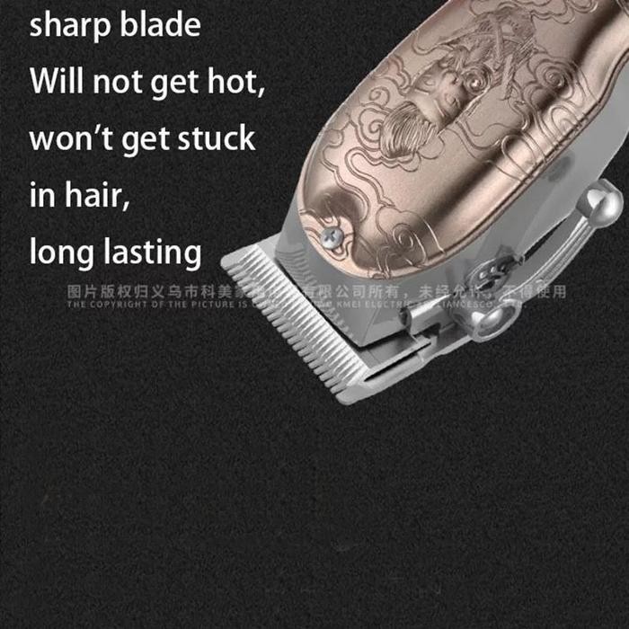 8son- Kemei Km 3705 Alat Cukur Rambut Hair Clipper Electric Cordless Rpm Digital Mesin