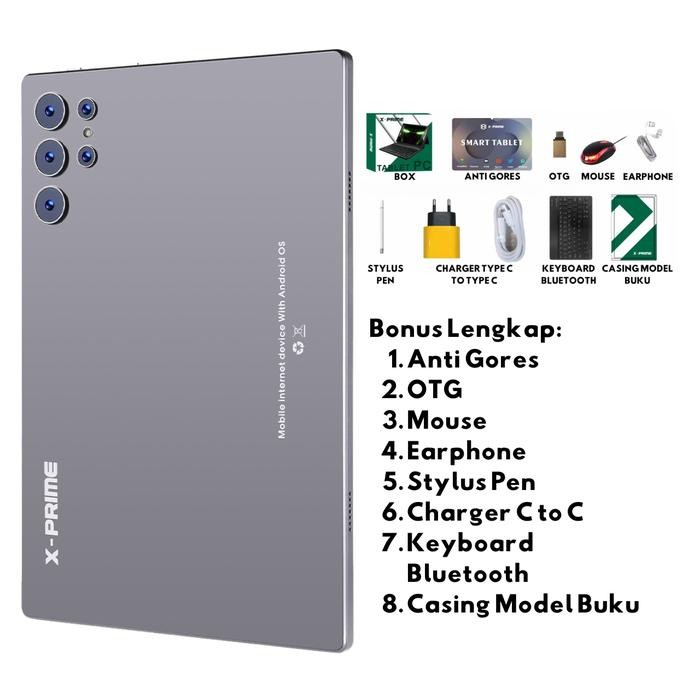 JaminMutu- X-Prime Tablet Pro Xprime S25 5G Snapdragon 888 10.1 Inch Hd 120Hz 16Gb Ram 1Tb Rom