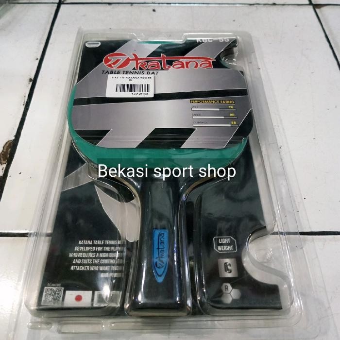 BAT/BED TENIS MEJA PINGPONG KATANA KBC-55 ORIGINAL BLUE