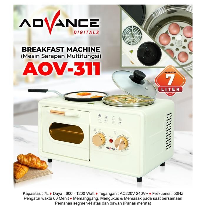ADVANCE MESIN SARAPAN MULTIFUNGSI BREAKFAST MACHINE AOV-311