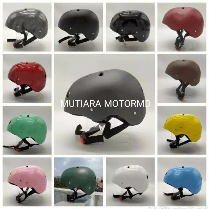 HELM SEPEDA DEWASA POLOS SEPEDA LIPAT BMX MODEL BATOK HELM MURAH