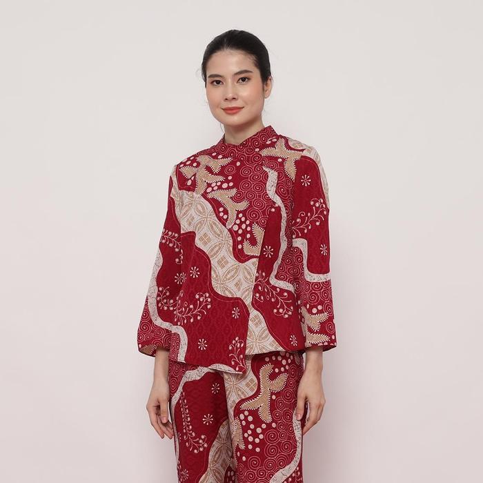 Lyne Halim – Maroon Sekar Janggan Kebaya, BLO-3413 ( Blouse Only ) - 42