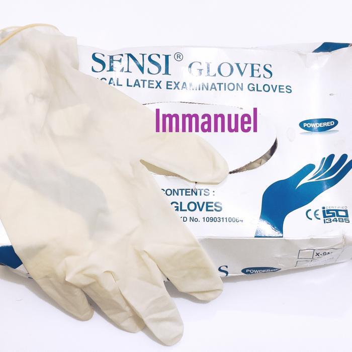 SENSI GLOVES LATEX / SARUNG TANGAN KARET SENSI GLOVES / MEDICAL LATEX