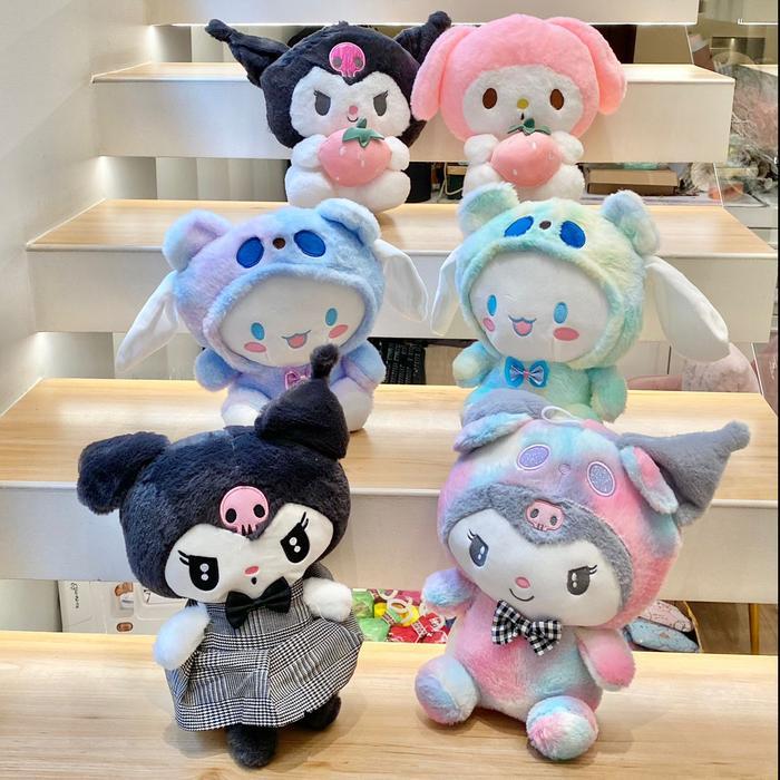 Boneka cinnamoroll melody kuromi plush doll