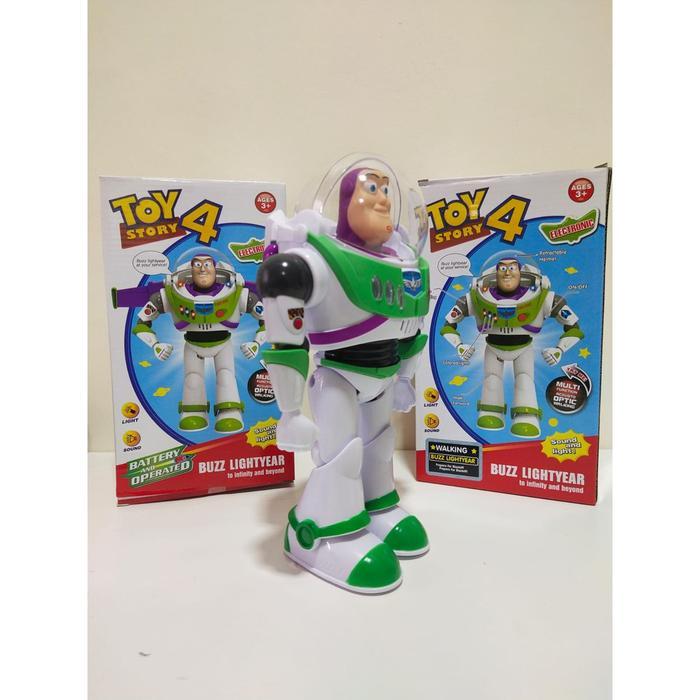 Mainan Action Figur Toys Story Buzz Lightyear bisa bergerak Ada Lampu+Music