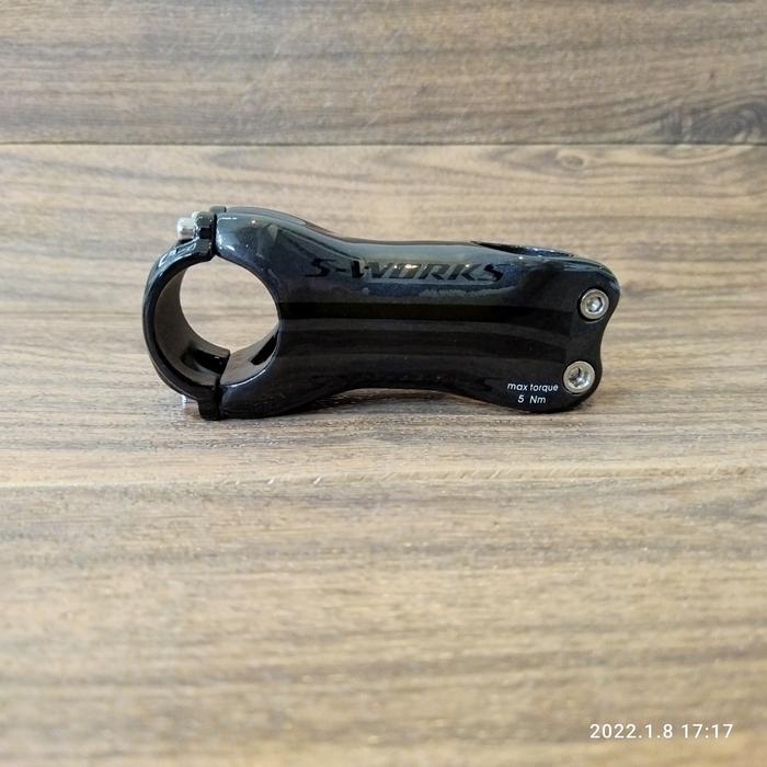 Stem S-Works Specialized Carbon 80 mm 6 Derajat Sworks Hitam Glossy