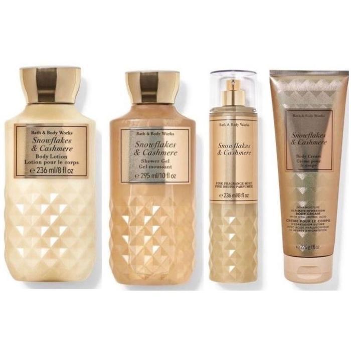 BBW Bath and Body Works SNOWFLAKES &CASHMERE collection