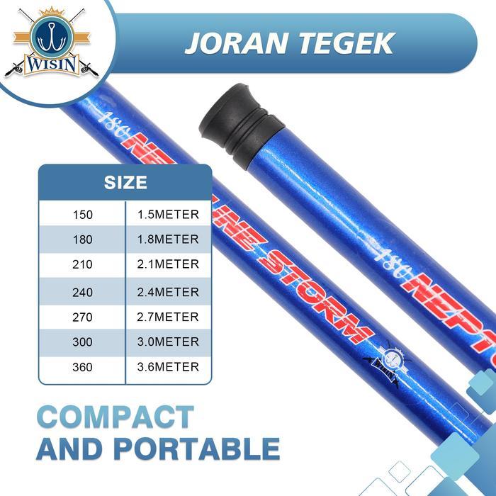 TERLARIS WISIN Joran Tegek NEPTUNE STORM Medium Action Ramai Pancing Uukran Lengkap READY