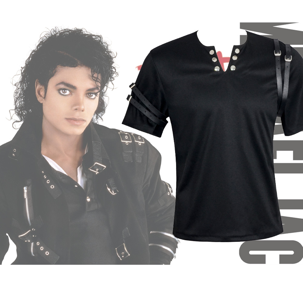 Mj Tribute For Michael Jackson Black Cotton Elastic Slim Bad Jacket Costume Clothing For Man Adore