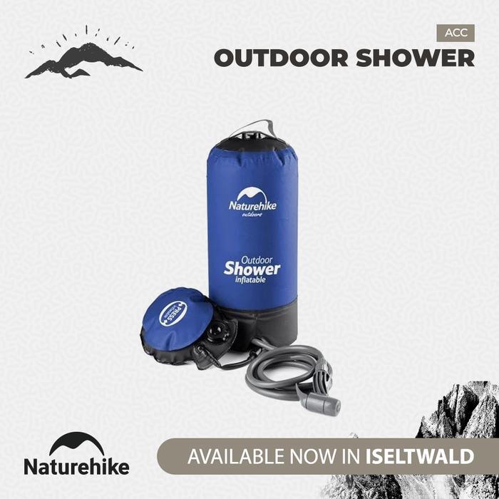 Ada Stok Shower Mandi Camping Naturehike PW1027 Outdoor Water Bag NH17L101-D