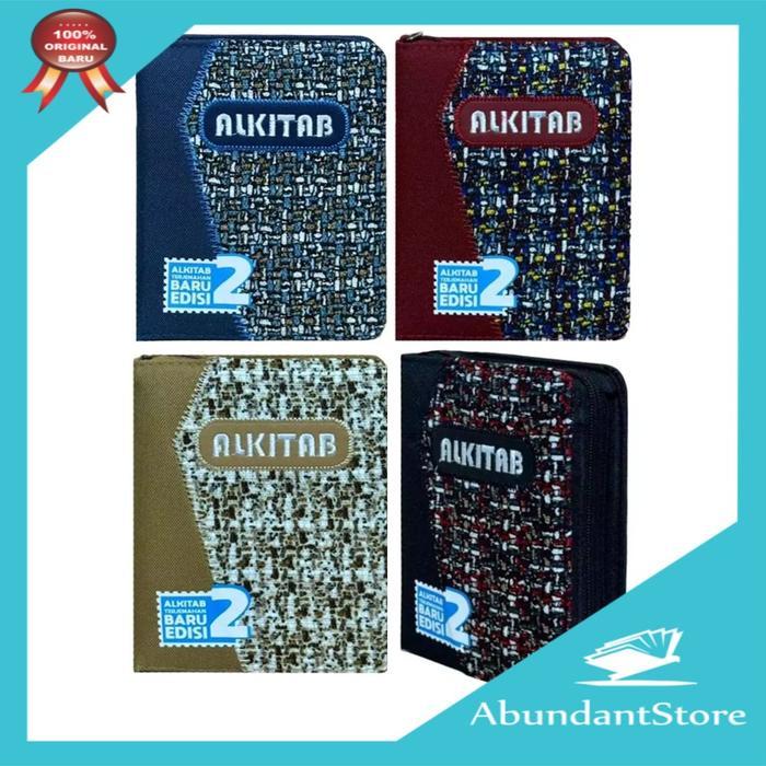 Alkitab Kecil Sampul Kain Resleting Motif Kubik - TB2 034 TI