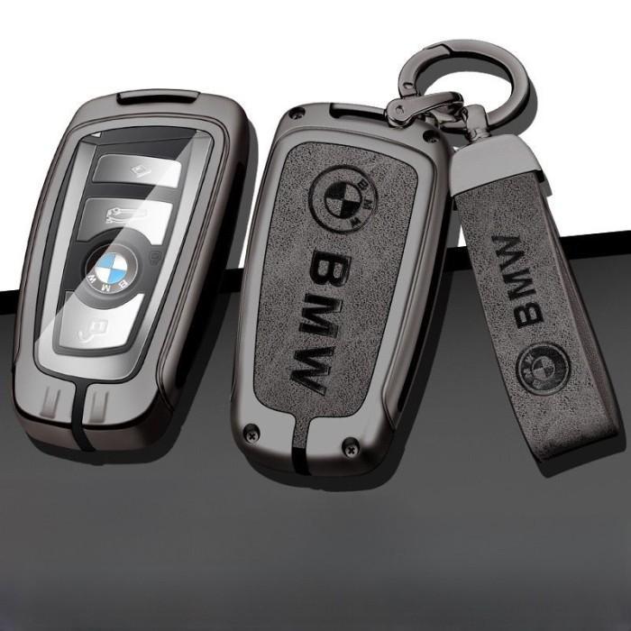 Metal Kulit Key Case Sarung Kunci Bmw F10 F20 F25 F30 X1 X3 520 320