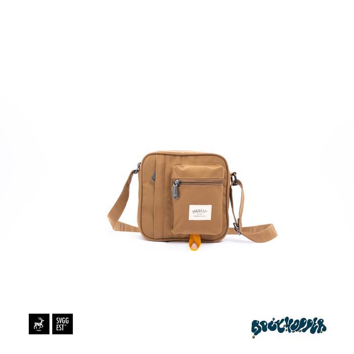 Eiger - Rockhopper Mini Sling Bag Hazelnut Canvas Slingbag Pria Dan Wanita
