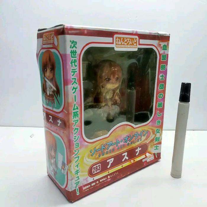 HOT SALE MAINAN ACTION FIGURE NENDOROID #1343 ASUNA SWORD ART ONLINE RECAST ARTIKULASI BAHAN PVC