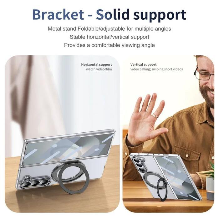 SNAPFIT Case Compatible for Samsung Galaxy Z Fold 7 Fold7 SNAPFIT 360 Rotating MagSafe Include
