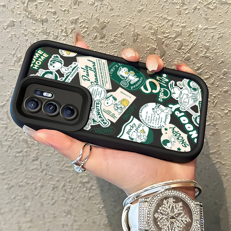 Casing Hp OPPO Reno 6 Case Casing pola Anak anjing olahraga Kesing HP Kasing mata langit tangga Cesi