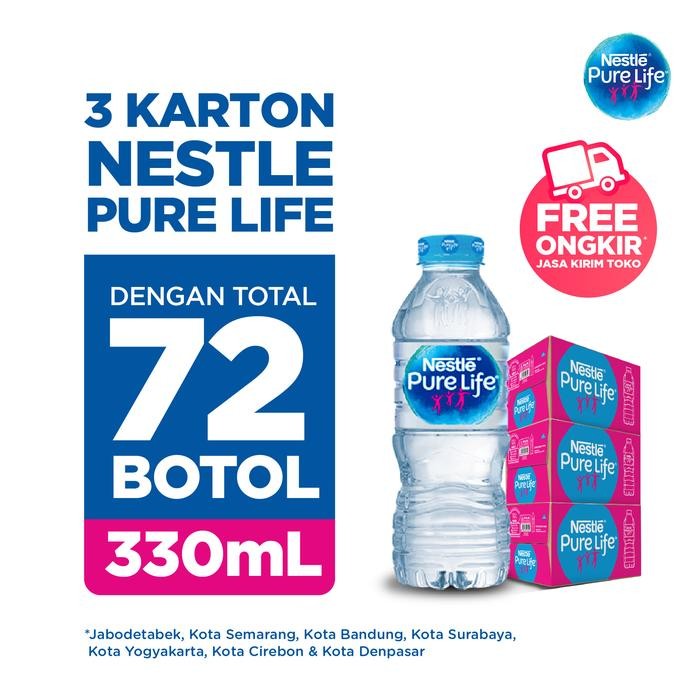 

Promo Nestle Pure Life Air Minum Ukuran 330Ml - Paket 3 Karton Sale