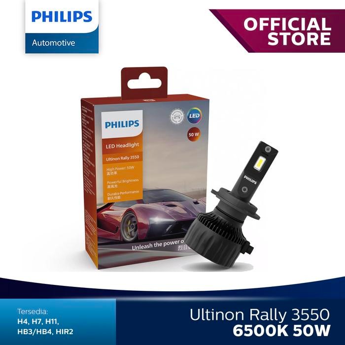 JUAL Philips Led Ultinon Rally 3550 H7 50Watt 6500K - 11972