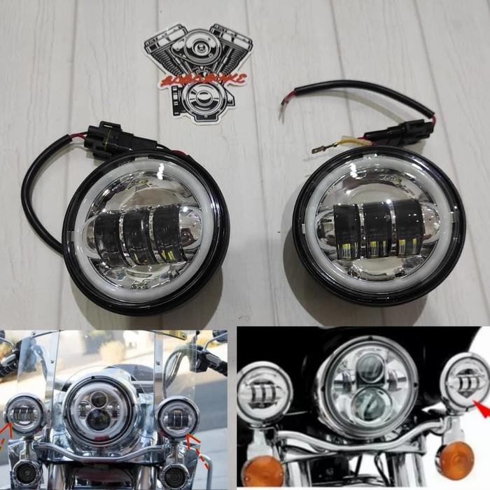 Daymaker 4.5 Inch Ring Drl Chrome Harley Daymaker 4.5 Motor Custom