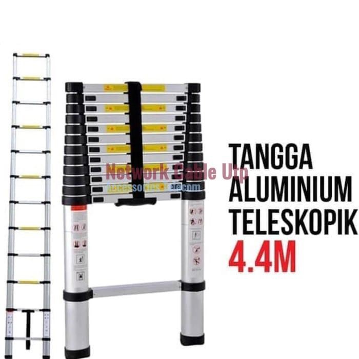 Tangga Telescopic 4.4Meter/Tangga Lipat Aluminum Telescopic