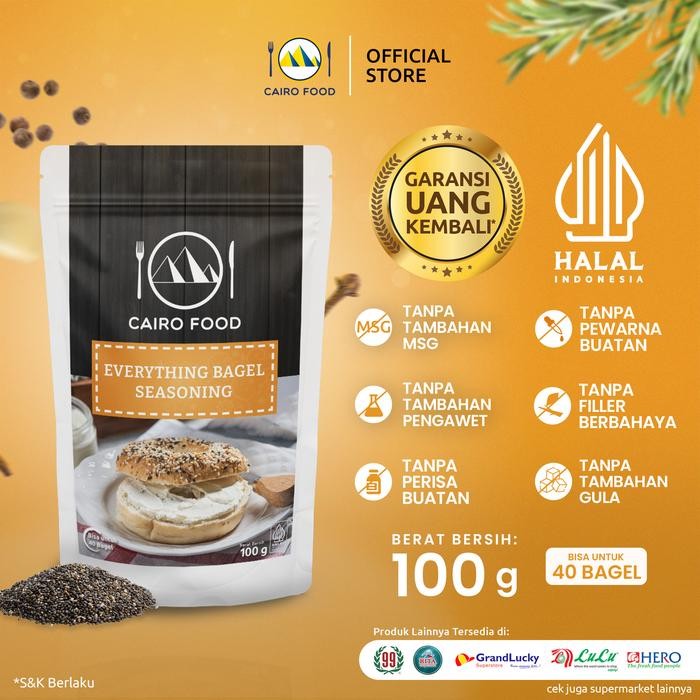 

Stok Baru Bumbu Everything Bagel - Cairo Food 100 gr