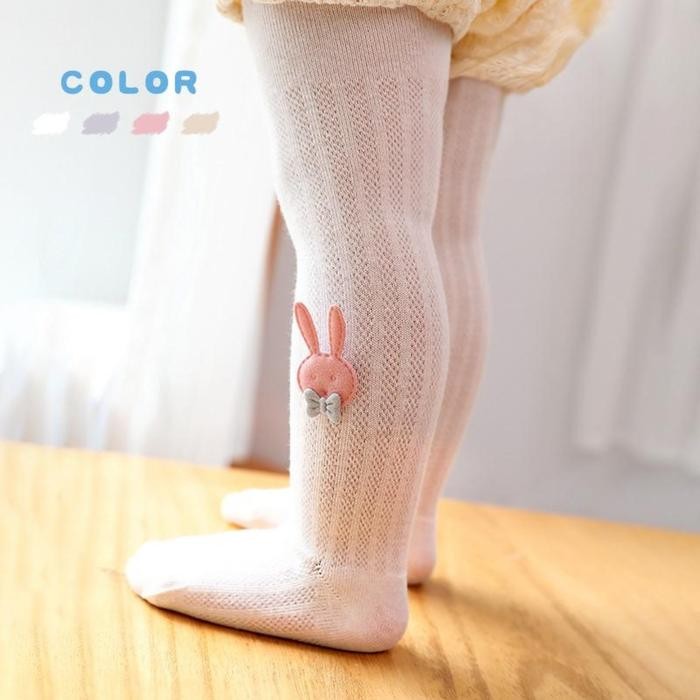 Rds - Boboho - Legging Stocking Anak Perempuan Bahan Katun Motif Pita / Celana Stocking Anak Motif