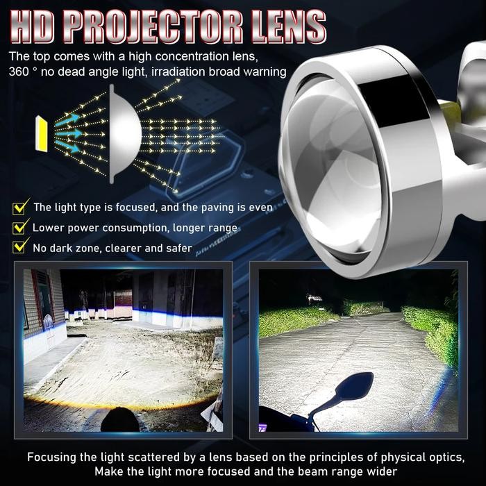 BZL X80 PRO LAMPU LED H11 H8 H9 H16 HB4 9006 HB3 9005 H7 H4 HEADLAMP FOGLAMP MOBIL LASER MINI PROJIE