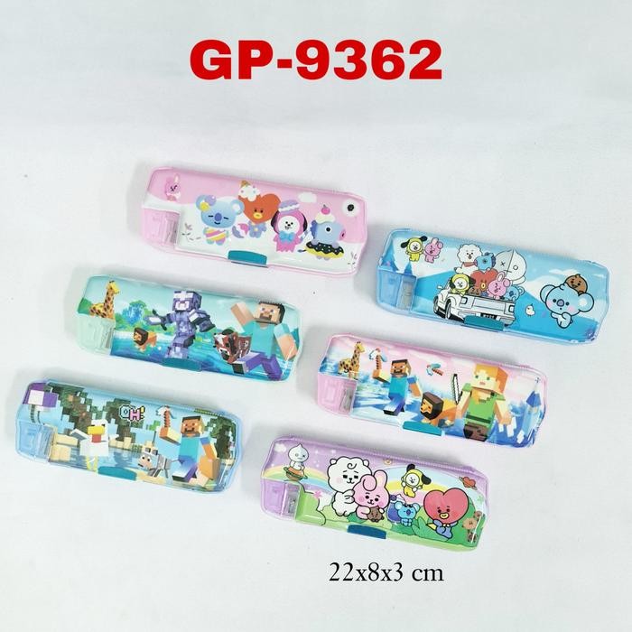 

SOS Kotak Pensil Magnet 8x22 Bentuk Transparan Tipe A / Tempat Pensil