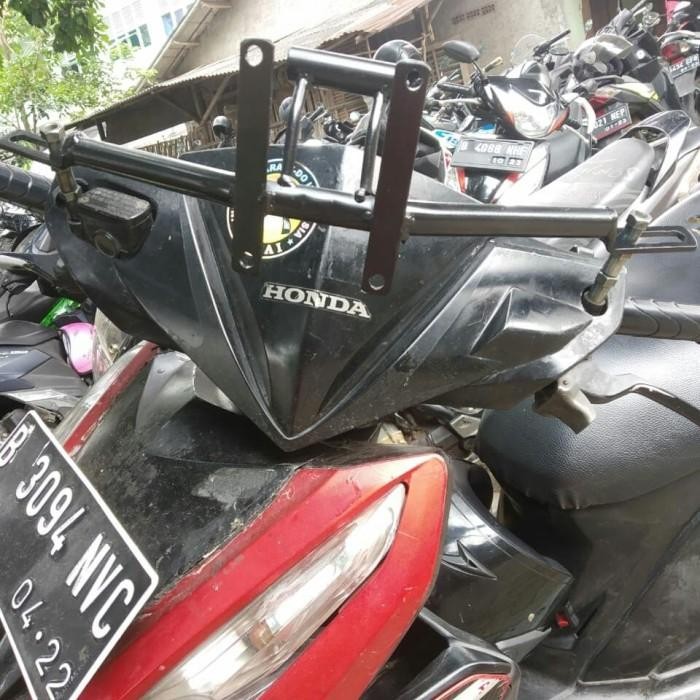 BRACKET BRAKET BREKET PANGKOM VISOR WINDSHIELD VARIO LED FI BEAT FI