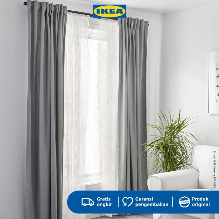 ASLI IKEA ALVINE Vitrase Putih Pudar 145x250cm READY STOCK