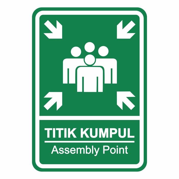 

RAMBU TITIK KUMPUL ASSEMBLY POINT 35CM X 50CM K3 PLAT ALUMUNIUM