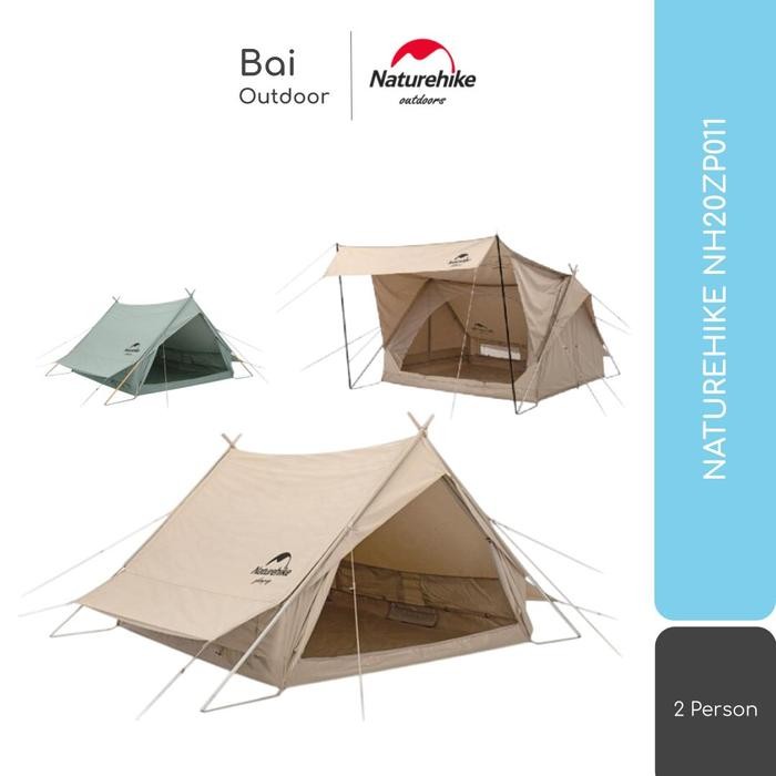 TENDA COTTON SERIES NATUREHIKE NH20ZP011 CAMPING SAFARI GLAMPING