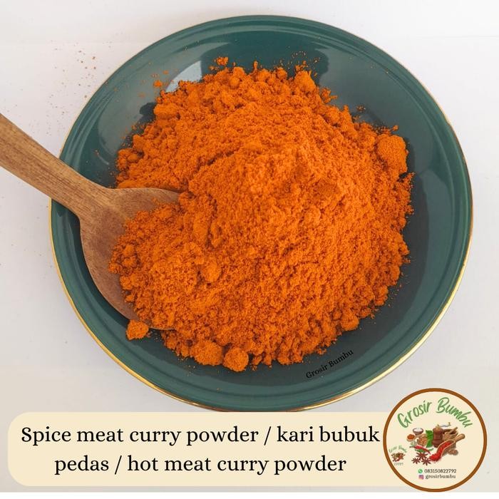 

Stok Baru Spice meat curry powder 100 / kari bubuk pedas / hot meat curry powder