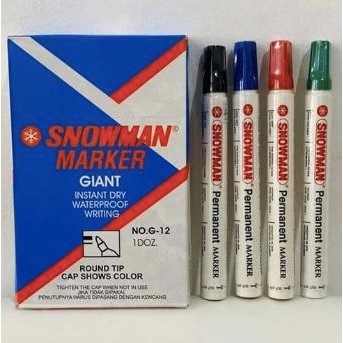 

New Spidol SNOWMAN Permanent Marker G-12