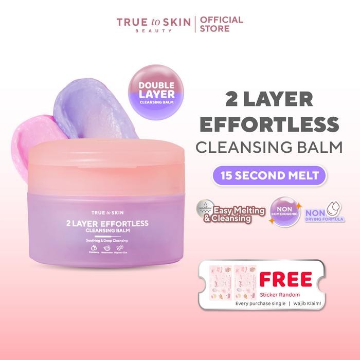 [TRUE TO SKIN x YUPI] 2 Layer Effortless Cleansing Balm Extract Kering
