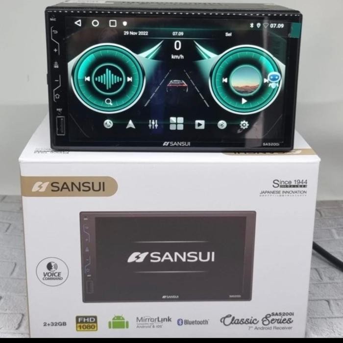HEAD UNIT ANDROID SANSUI 7 INCH RAM 2/32 GB TOP SANSUI CLASSIC ANDROID BEST SELLER