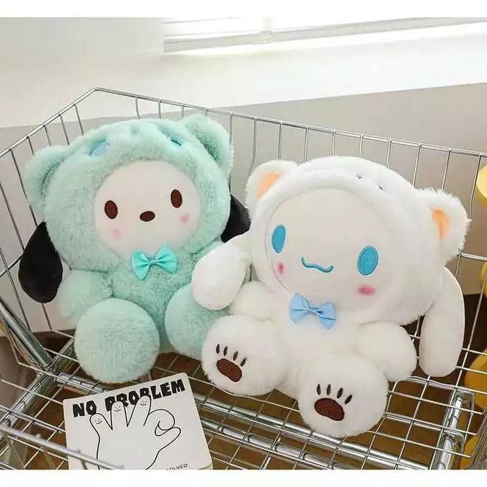 Boneka Sanrio Cinnamoroll Melody Kuromi 25cm Bahan Lembut Doll Plush Toy