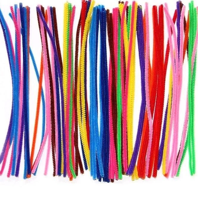 

New 20pcs Kawat bulu mercy 30cm Twist Stick Pipe Cleaner Flower Bunga Agent Fluffy Soft DIY Berbagai