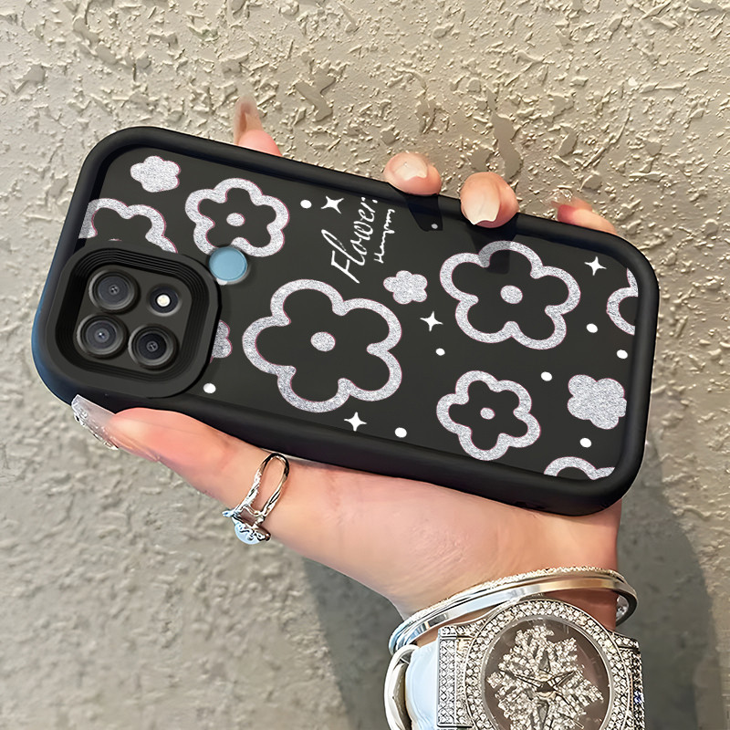 Casing Hp OPPO A15 A15s A35 Case Softcase Kesing Kelopak bunga lilac yang populer Casing silikon Can