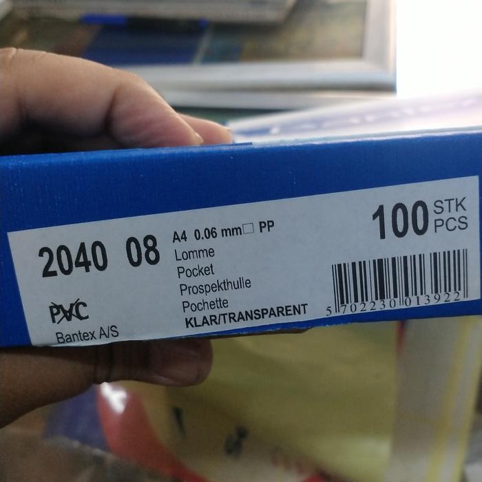 

Document Pocket/Pp Pocket A4 Clear 0,06Mm 2040 Per Box Isi 100