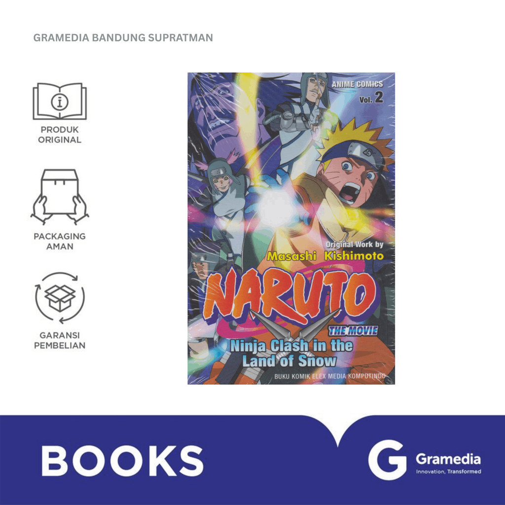 Gramedia Bandung Supratman | NARUTO THE MOVIE: NINJA CLASH IN THE LAND OF SNOW VOL. 2 | Buku Komik M