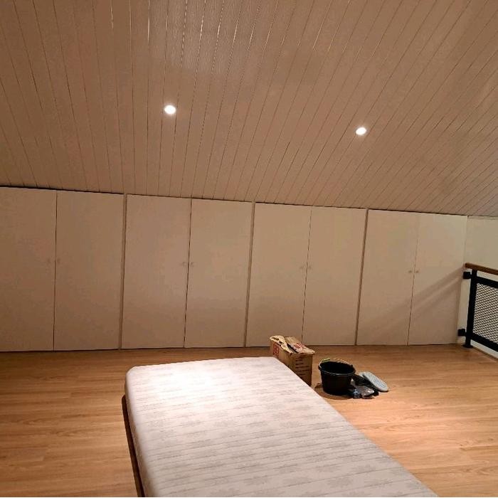 lantai MEZZANINE, rangka besi dan alas grc board 400mm