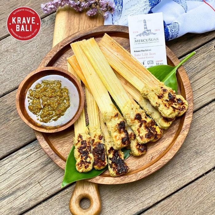 Pilihan- Sate Lilit Ikan Mercusuar 10 Tusuk & Sambal Bali Asli - Krave Bali